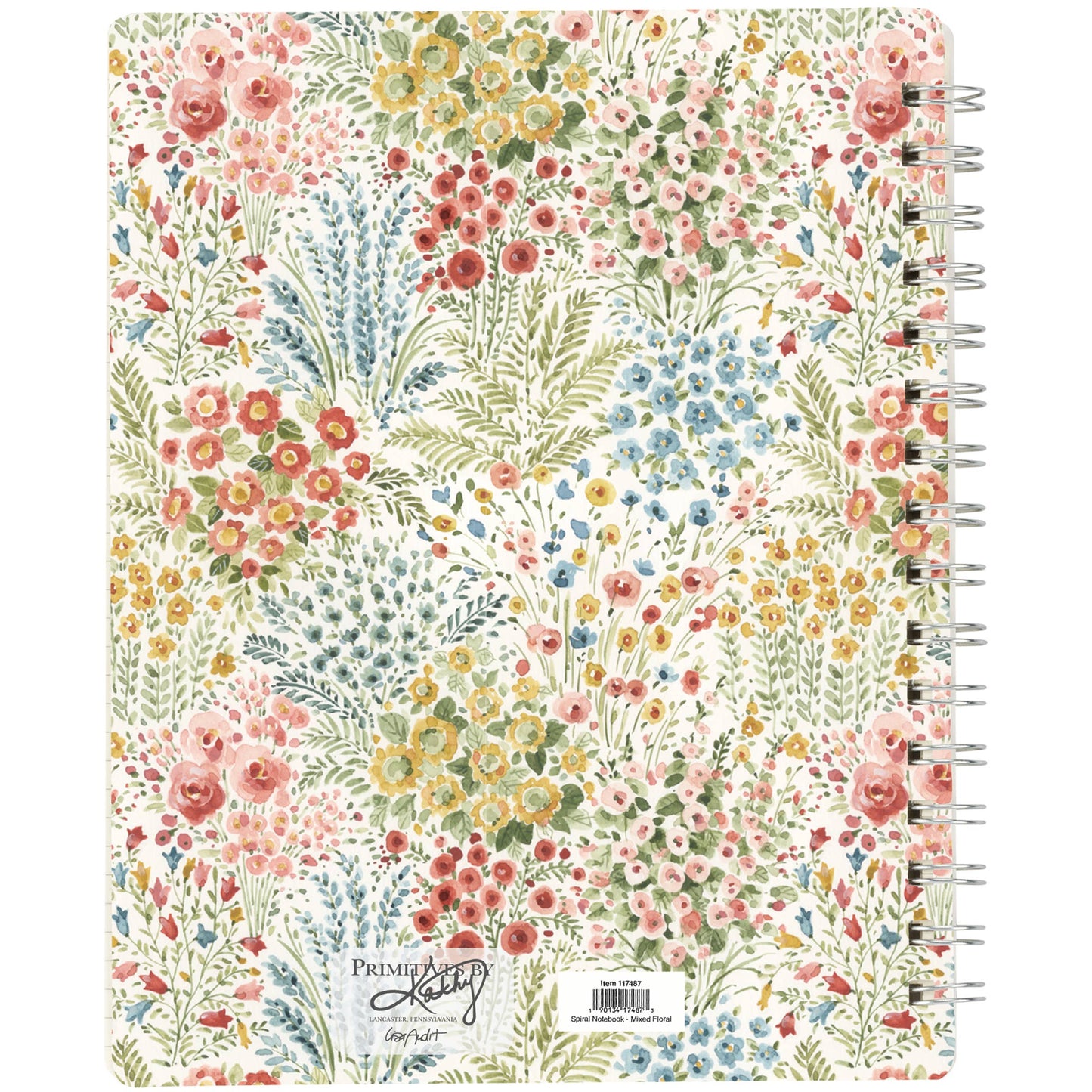 Mixed Floral Spiral Notebook