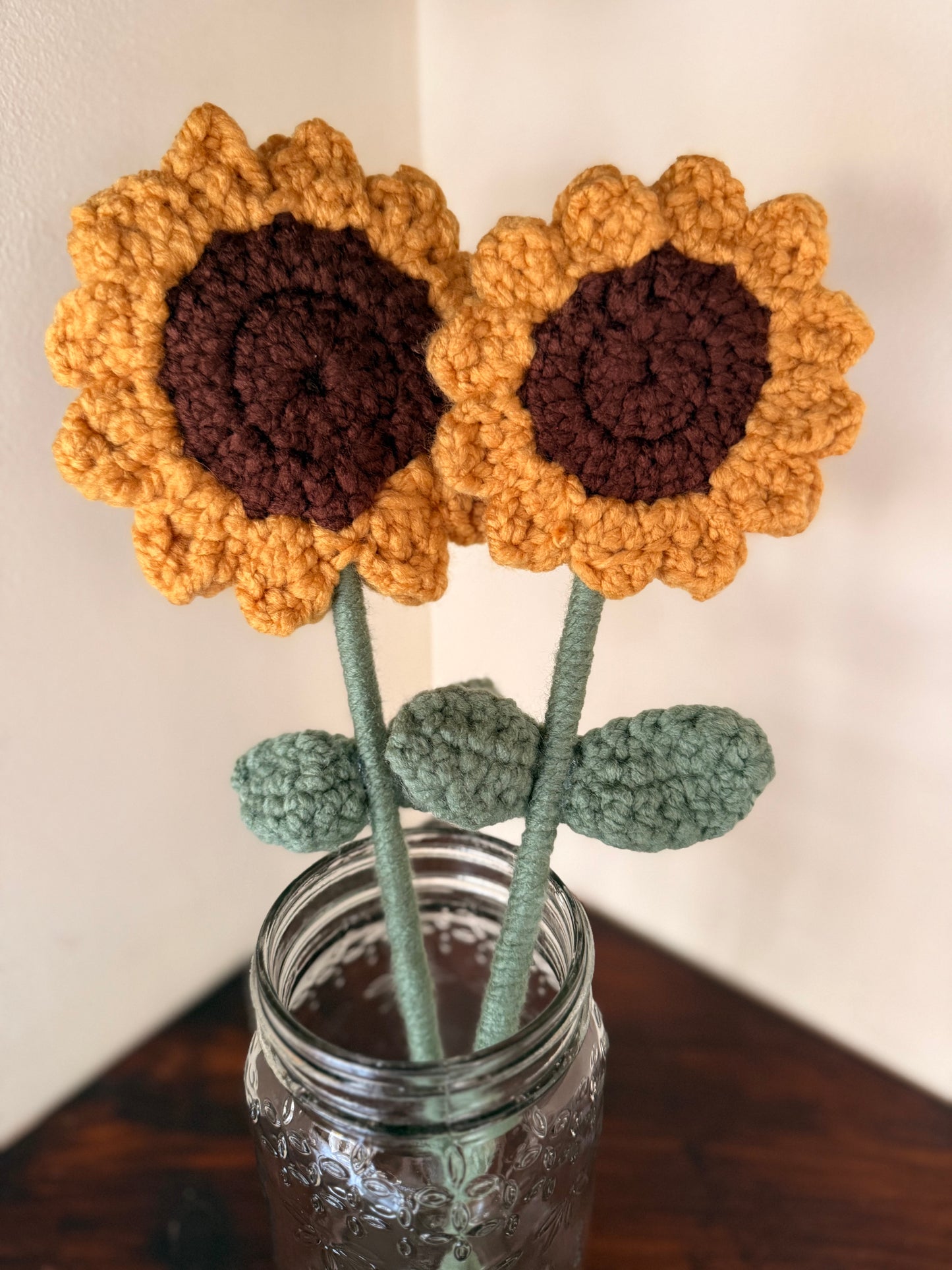 Handmade Crochet Sunflower (Large) - 2 FOR $35