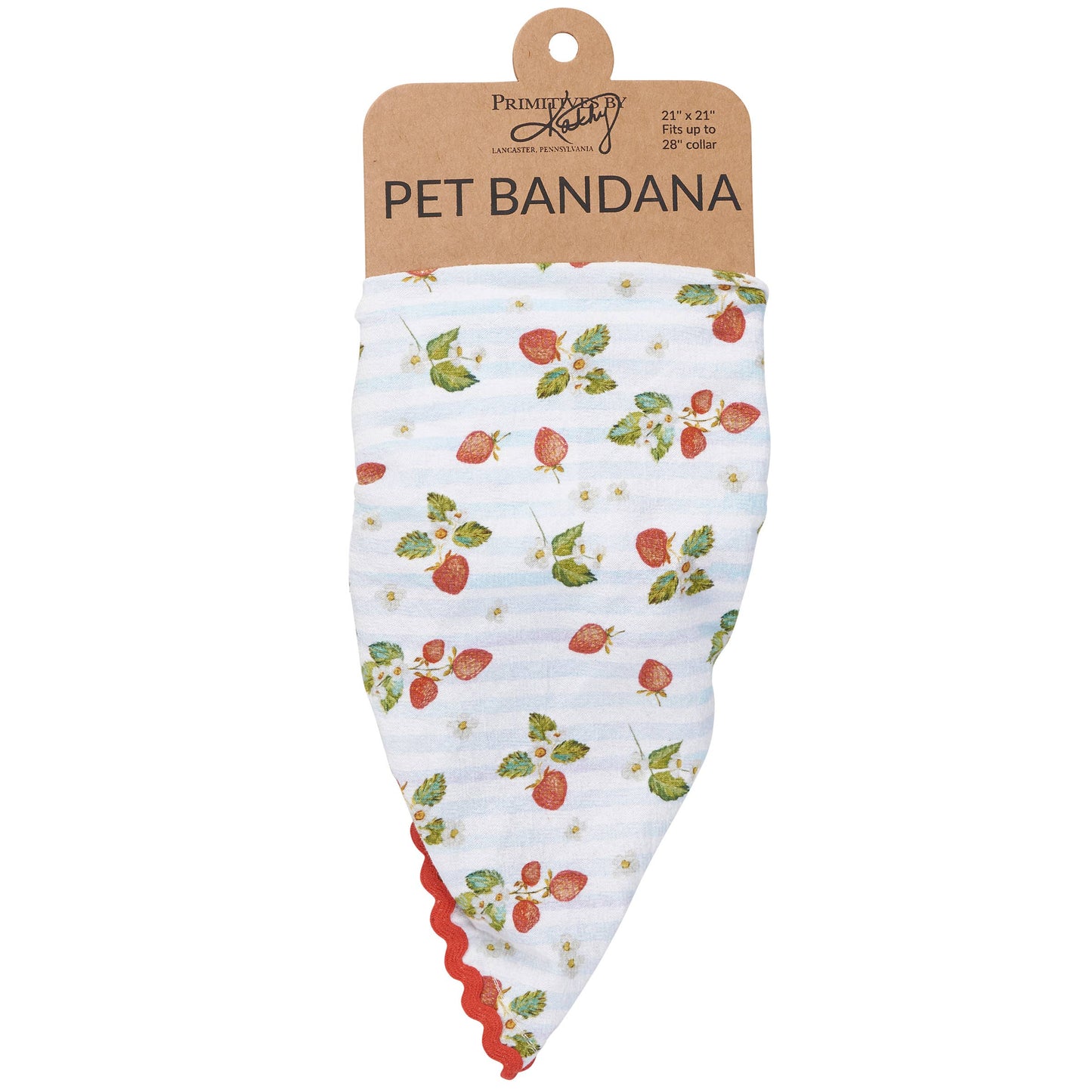 Strawberry Large Pet Bandana - Up to 28 inch