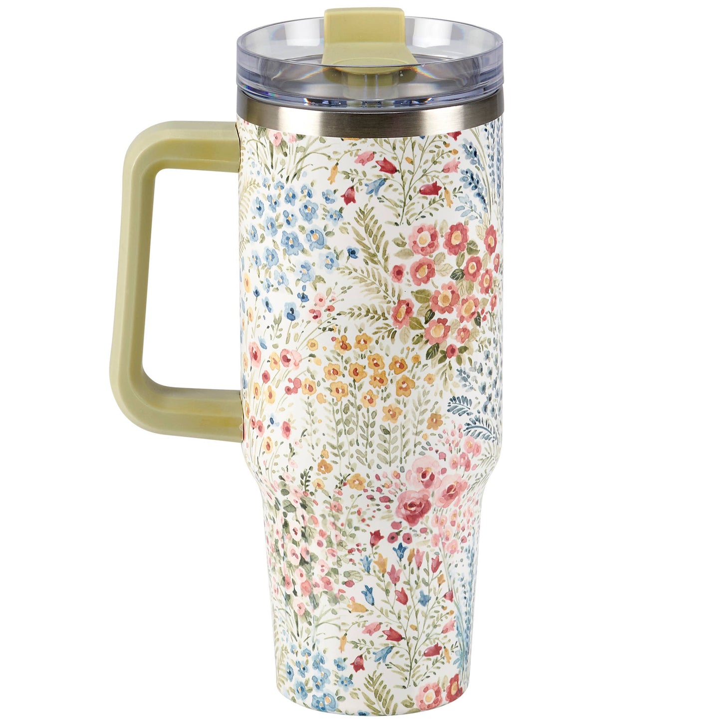 Mixed Floral Travel Mug, 40oz