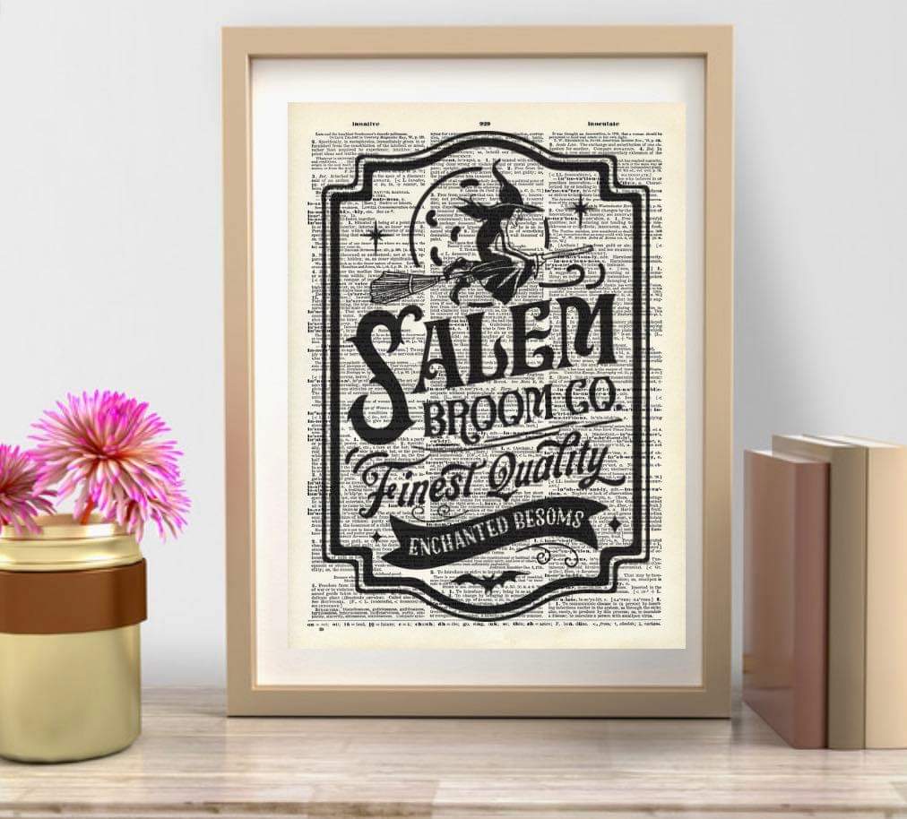 8x10 Salem Vintage Dictionary Print