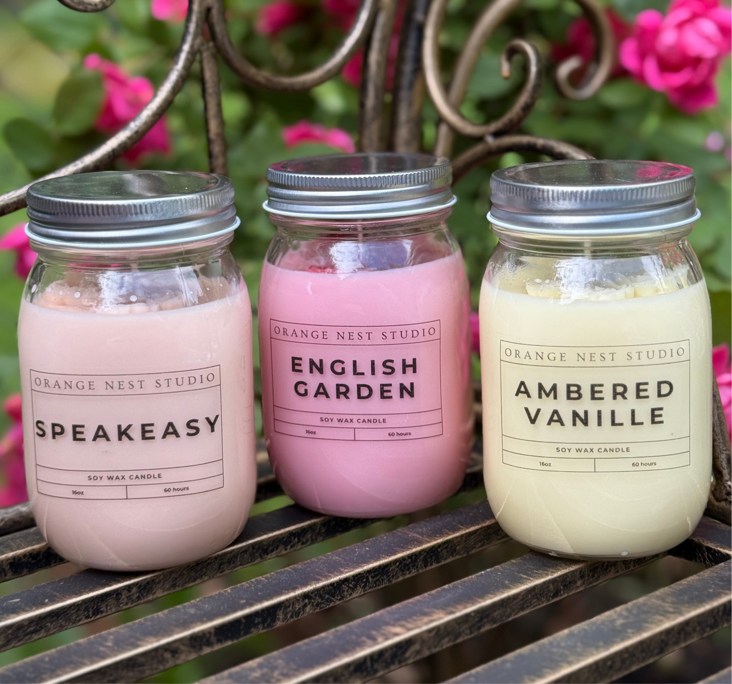 Handmade Candle - Ambered Vanille - 16oz & 8oz