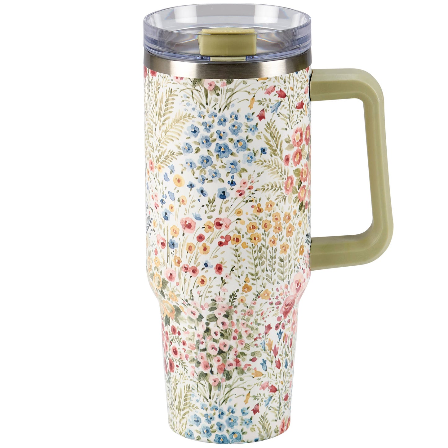Mixed Floral Travel Mug, 40oz