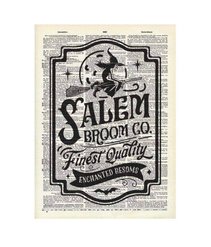 8x10 Salem Vintage Dictionary Print