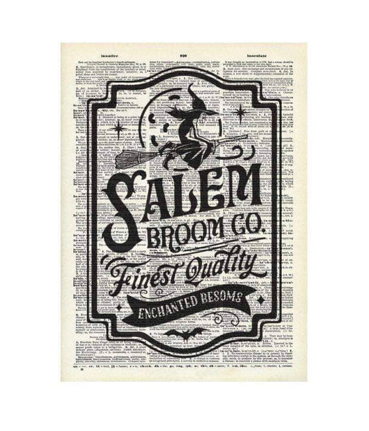 8x10 Salem Vintage Dictionary Print