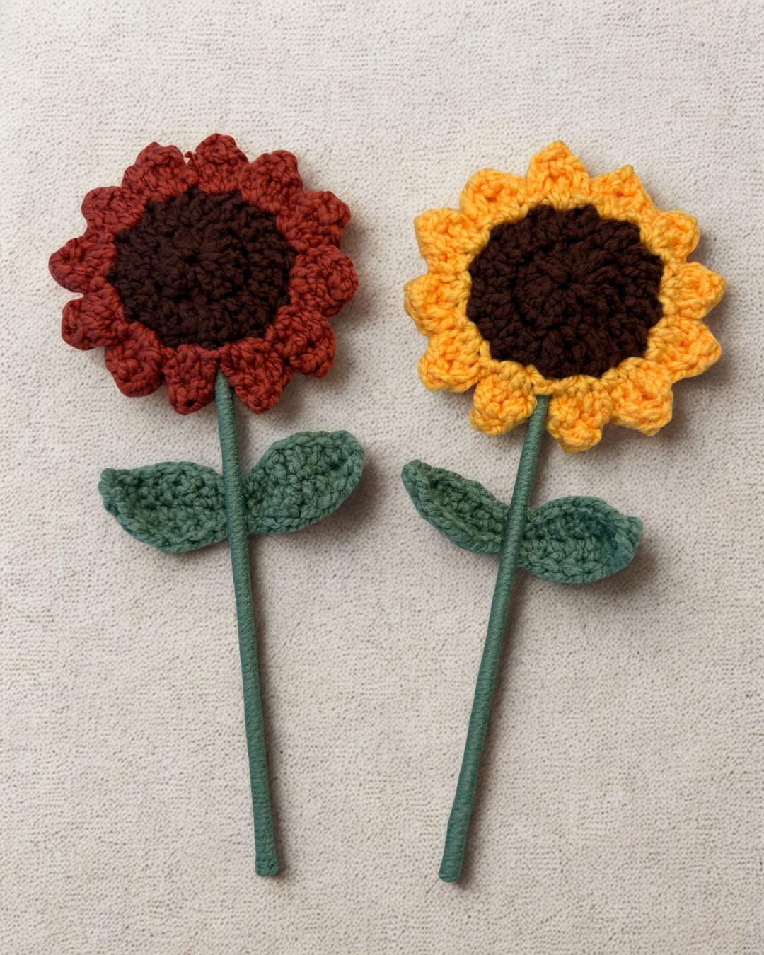Handmade Crochet Sunflower (Large) - 2 FOR $35